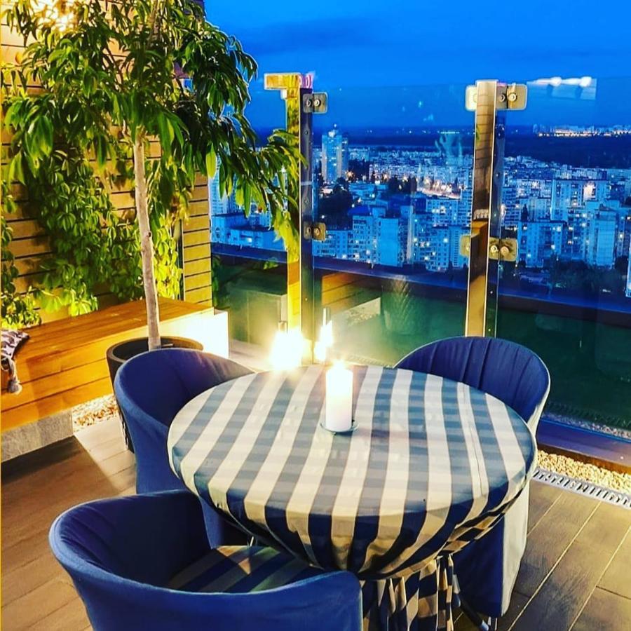 1 Room 60M2 Center Of Obolon Near River Side. With Terrace. 22 Floor كييف المظهر الخارجي الصورة